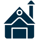 House icon with chimney